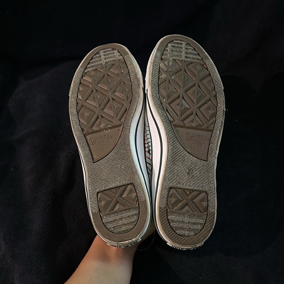 Converse All Star sparkly multicolor stars on white sneakers - Picture 8 of 10